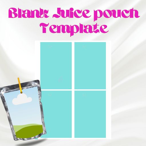 BLANK JUICE POUCH LABEL