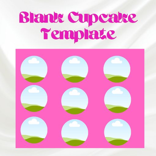 Blank Cupcake Label Template